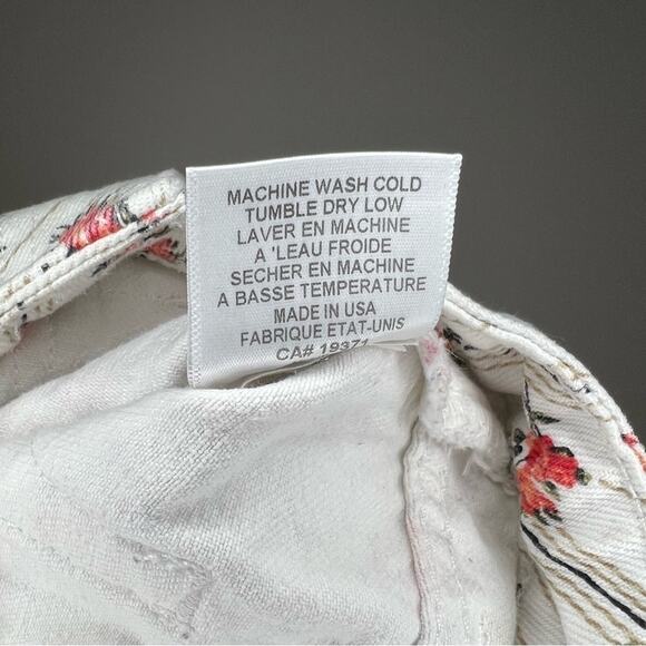 Re/Done Floral Denim Cargo Mini Skirt Size 26 - Picture 15 of 16